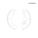 Sapata Freio C/Lona Colada